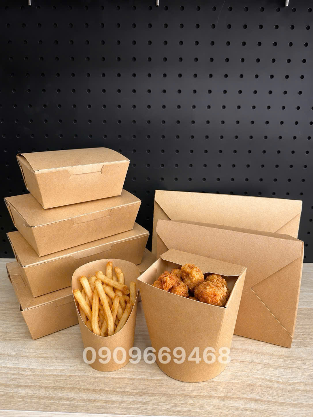 Hộp Giấy Kraft Đựng Thực Phẩm